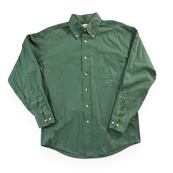 L. L. Bean Spruce Green Button Up - Picture 1 of 5